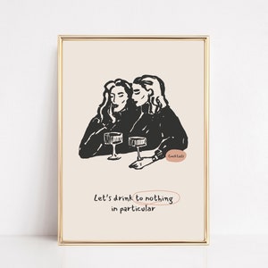 barwagen decor | cocktail kunst aan de muur | barmuurprint trendy | grappige kunst aan de muur | barwagen kunst | trendy kunst aan de muur | kikiandnim | digitale afdruk