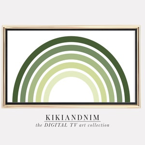 samsung frame tv art st. patricks day | zielona tęcza | the frame tv art | wystrój st. patricks day | kikiandnim | pobieranie cyfrowe