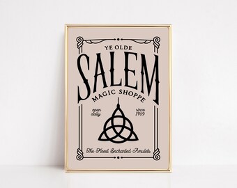 Pink Witchy Print | Pastel Halloween Printable Wall Art | Cute Halloween Decor (Digital Download)