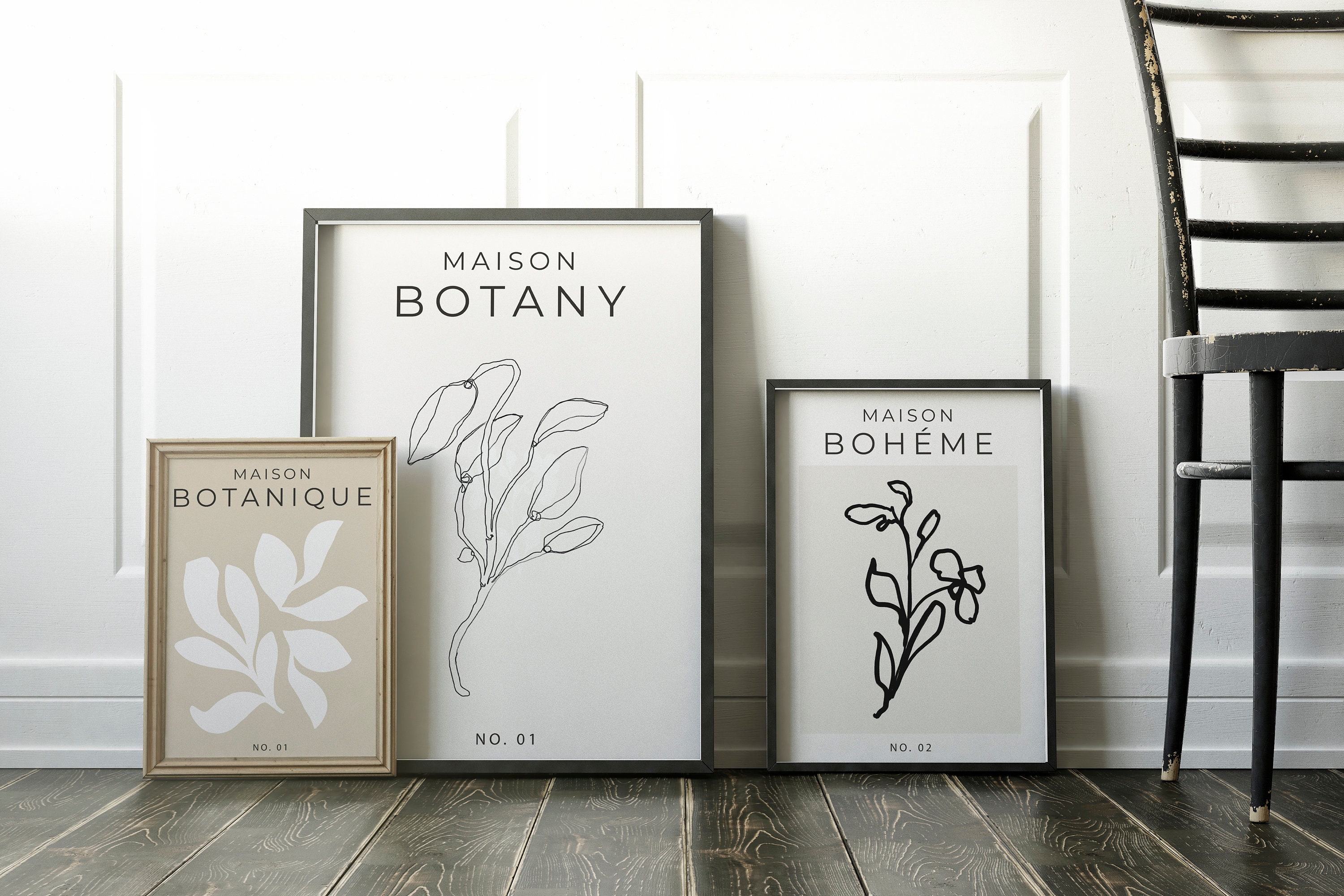 Botany poster botany print floral wall art botanical Etsy