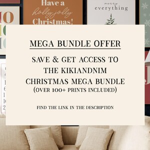 Christmas Gallery Wall Art Set | Holiday Home Decor | 16 CHRISTMAS PRINTABLES | Seasonal Printable Wall Art (Digital Download) image 8