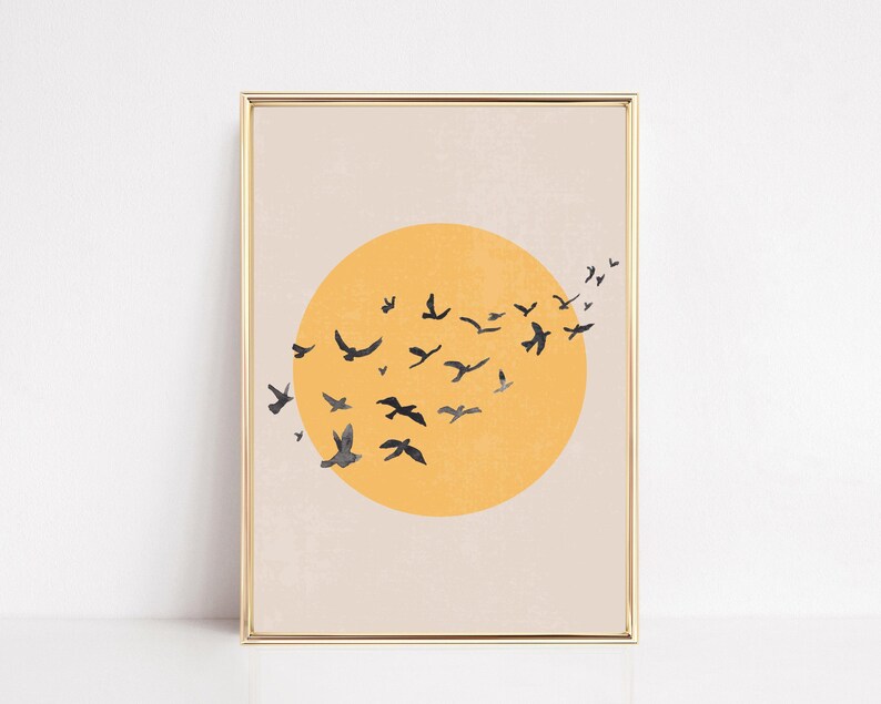 eclectic wall art | 10 wall art prints | gallery wall set | colorful wall art | mid century modern | kikiandnim | printable wall art image 5