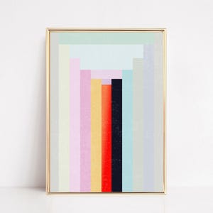 eclectic wall art | 10 wall art prints | gallery wall set | colorful wall art | mid century modern | kikiandnim | printable wall art image 4