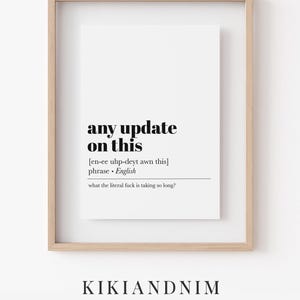 funny office decor for men | cubicle decor | funny office sign | home office wall art | office desk accessories | kikiandnim | digital print image 9