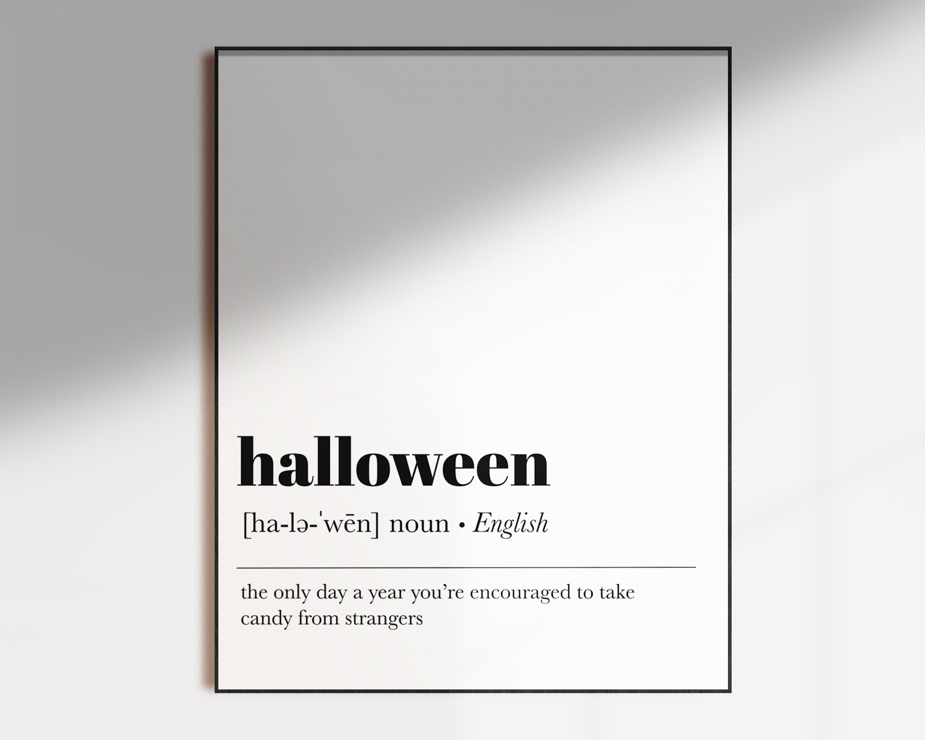 Halloween definition print halloween decor halloween Etsy