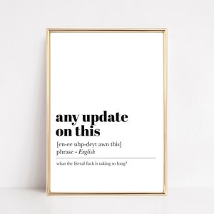 funny office decor for men | cubicle decor | funny office sign | home office wall art | office desk accessories | kikiandnim | digital print