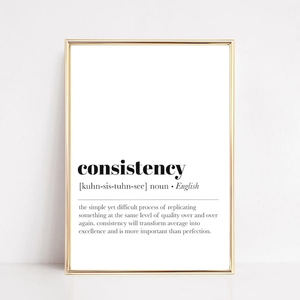 Powerful Definition Wall Art Etsy