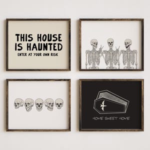 halloween printable wall art | 40 HALLOWEEN PRINTS | halloween decor | halloween prints | halloween wall decor | kikiandnim | digital prints image 7