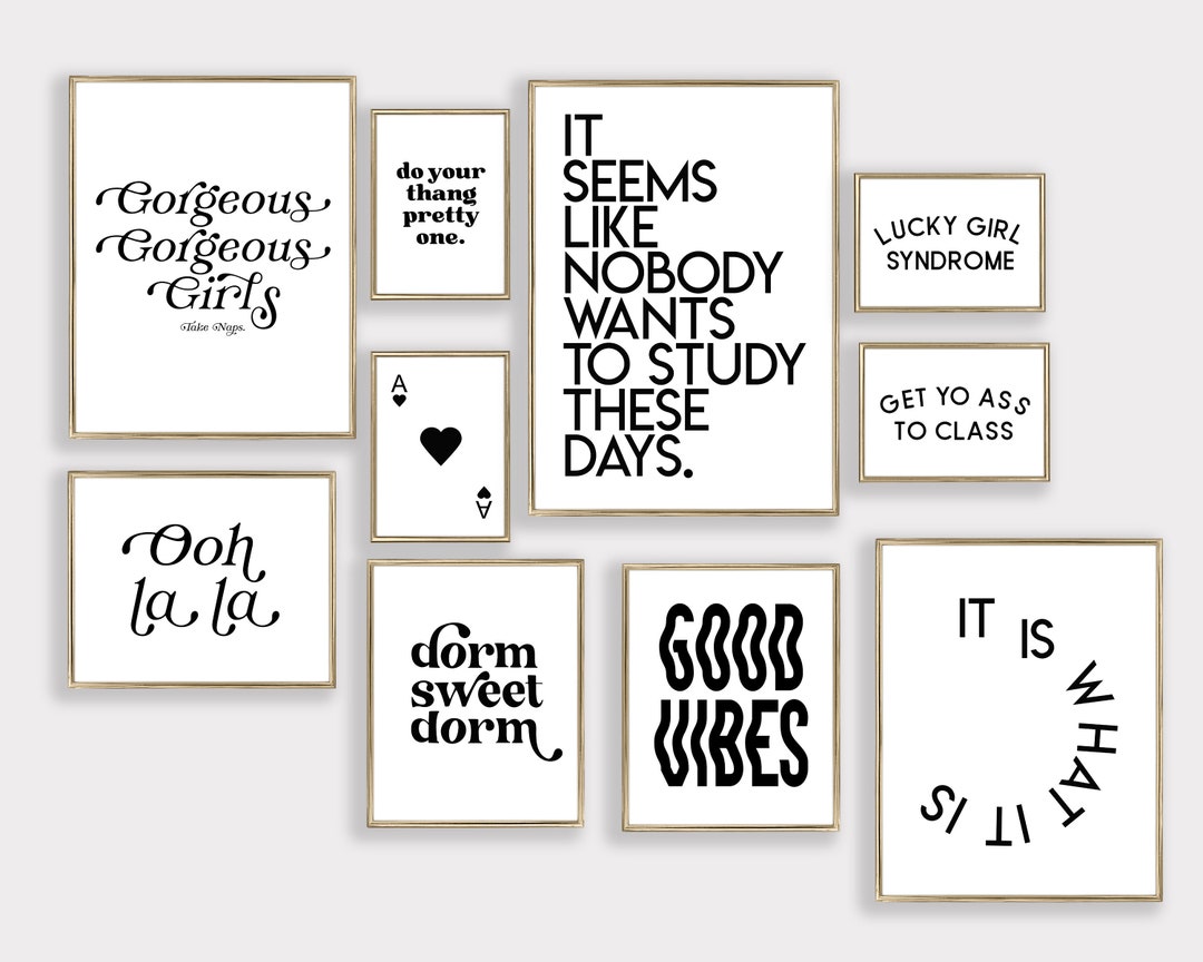 Picture of Minimalist Dorm Decor for College Girls 10 PRINTABLES Dorm Prints ...