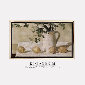 samsung frame tv art | farmhouse kitchen art for frame tv | vintage tv art | samsung frame art | kikiandnim | digital tv art