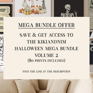 halloween kitchen prints | 6 PRINTABLES | halloween kitchen wall art | fall kitchen decor | kikiandnim | digital prints image 8