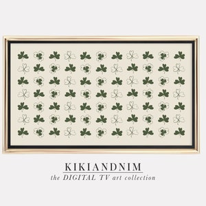 samsung frame tv art st. patricks day | shamrocks art | the frame tv art | st. patricks day decor | kikiandnim | digital download