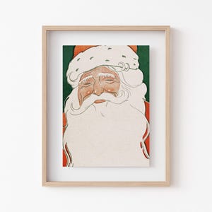 Kitschy Vintage Santa Print | Retro Christmas Decor | Holiday Printable Wall Art (Digital Download) image 6