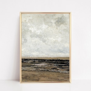 sztuka ścienna w stylu vintage z motywem nadmorskim | malarstwo z motywem morskim | stonowana dekoracja ścienna | wystrój domu na plaży | sztuka ścienna w stylu vintage | kikiandnim | sztuka ścienna do druku