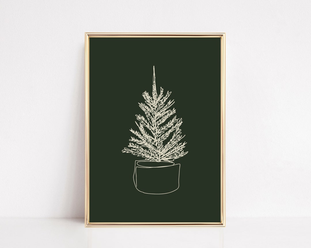 Christmas Tree Print | Green Christmas Decor | Christmas Print ...