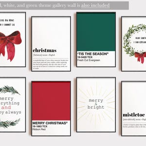 Christmas Gallery Wall Art Set | Holiday Home Decor | 16 CHRISTMAS PRINTABLES | Seasonal Printable Wall Art (Digital Download) image 2