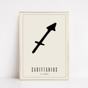 sagittarius wall art | sagittarius zodiac print | astrology gifts | sagittarius art | zodiac wall art | zodiac printable | download now