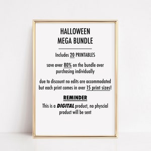 halloween art mega bundle set set of 20 PRINTABLES halloween decor halloween gallery wall halloween printable wall art kikiandnim image 9