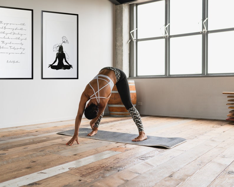 Yoga Wall Art Set of 8 PRINTABLES Yoga Room Decor Yoga Etsy