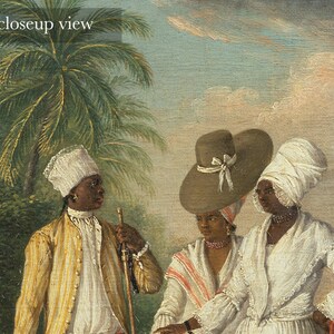 vintage art prints | antique wall art | printable oil painting | african american wall art | vintage print | african art | digital download image 3