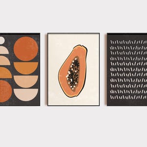 eclectic wall art | 10 wall art prints | gallery wall set | colorful wall art | mid century modern | kikiandnim | printable wall art image 2
