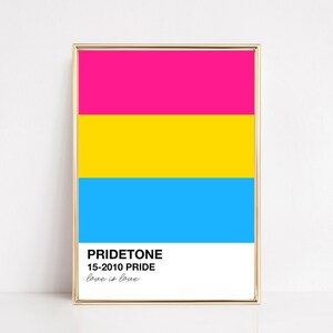 pansexual pride print | gay pride decor | pansexual pride flag | LGBTQ poster | PRIDE wall art | gay art | queer art | digital download
