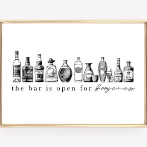 bar cart decor | bar sign | bar art prints | bar cart accessories | bar cart art | bar cart print | cocktail art | digital download