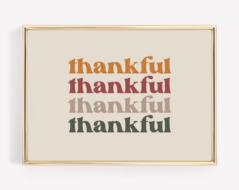 thanksgiving wall art | thankful sign | give thanks print | friendsgiving decor | fall print | autumn decor | kikiandnim printable wall art