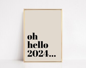 2024 new years decor | printable new years eve decorations | new years eve printable | new years wall art | kikiandnim | printable wall art