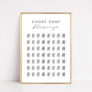 count your blessings sign | autumn decor | fall home decor | thanksgiving wall art | thanksgiving decor | kikiandnim | printable wall art