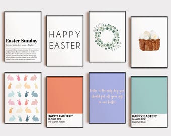 Easter Printable Mega Bundle | Spring Gallery Wall Set (Digital Download)