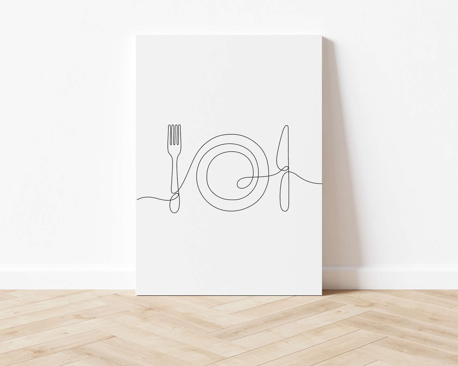 Kitchen Wall Art Kitchen Decor Line Art Kitchen Print - Etsy