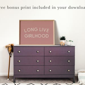 girls nursery wall art | 5 NURSERY PRINTABLES | vintage nursery prints | girl's room decor | calm nursery art | kikiandnim | digital prints image 7