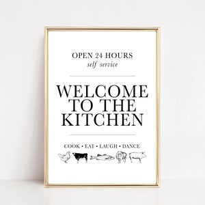 kitchen sign | kitchen wall decor | kitchen wall art | kitchen art print | home decor | kitchen printable wall art | digital download