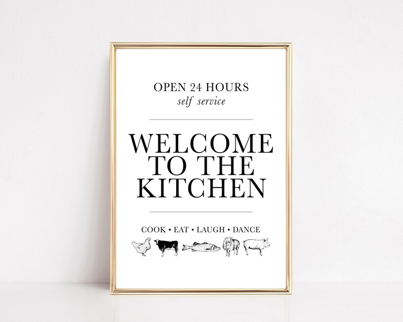 Kitchen Sign | Kitchen Wall Decor | Kitchen Wall Art | Kitchen Art ...