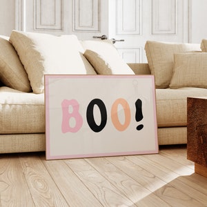 Boo Sign | Pastel Halloween Decor | Printable Halloween Sign ...