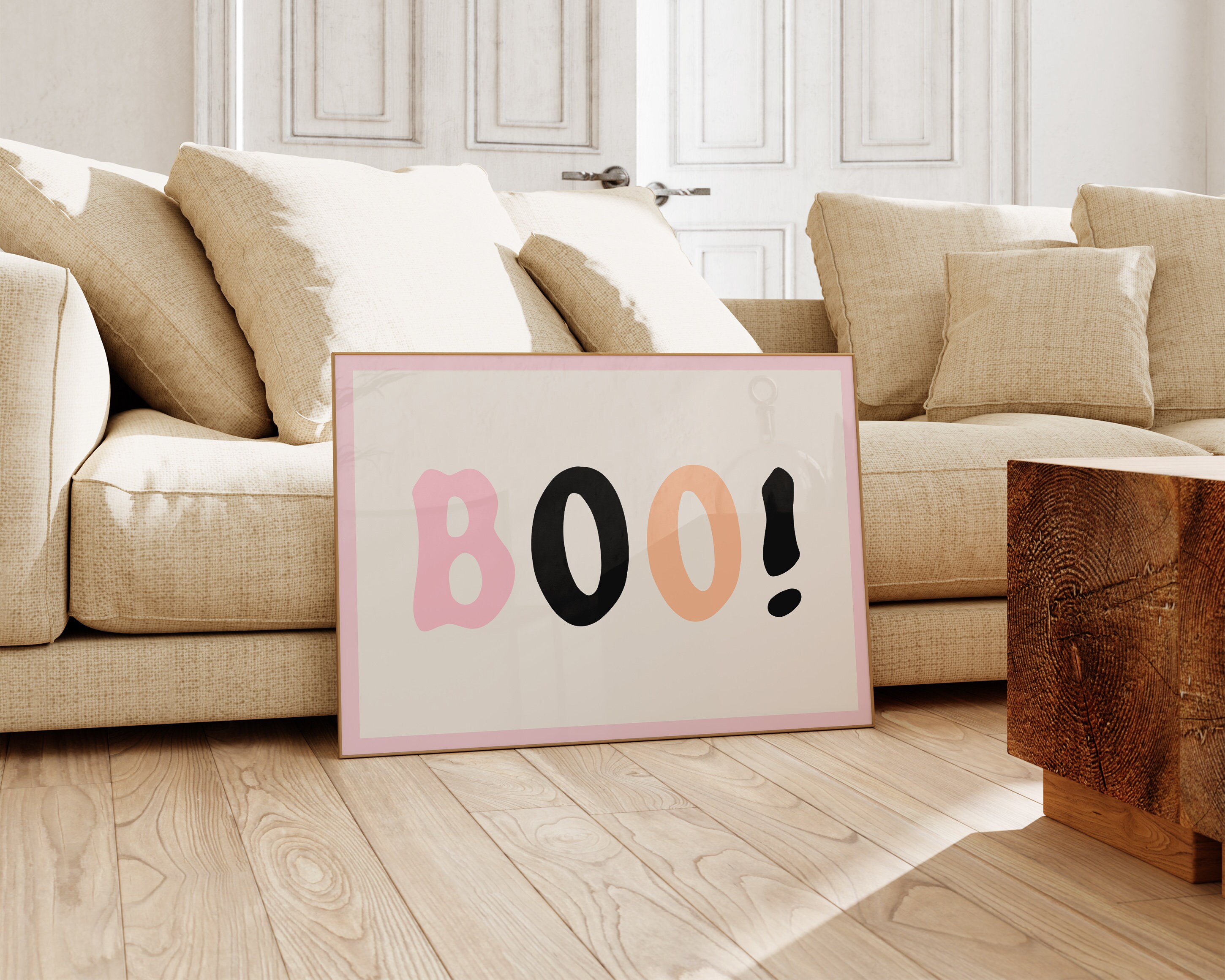 Boo Sign | Pastel Halloween Decor | Printable Halloween Sign ...