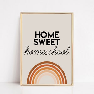 home sweet homeschool printable | home sweet homeschool sign | home school decor | homeschool sign | homeschool poster | instant download