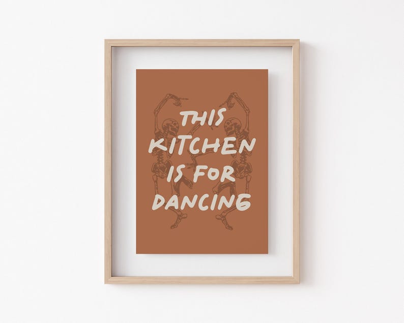 halloween kitchen prints | 6 PRINTABLES | halloween kitchen wall art | fall kitchen decor | kikiandnim | digital prints image 3
