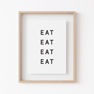 Kitchen Prints 6 PRINTABLES Kitchen Decor Kitchen Wall Art Dining Room ...