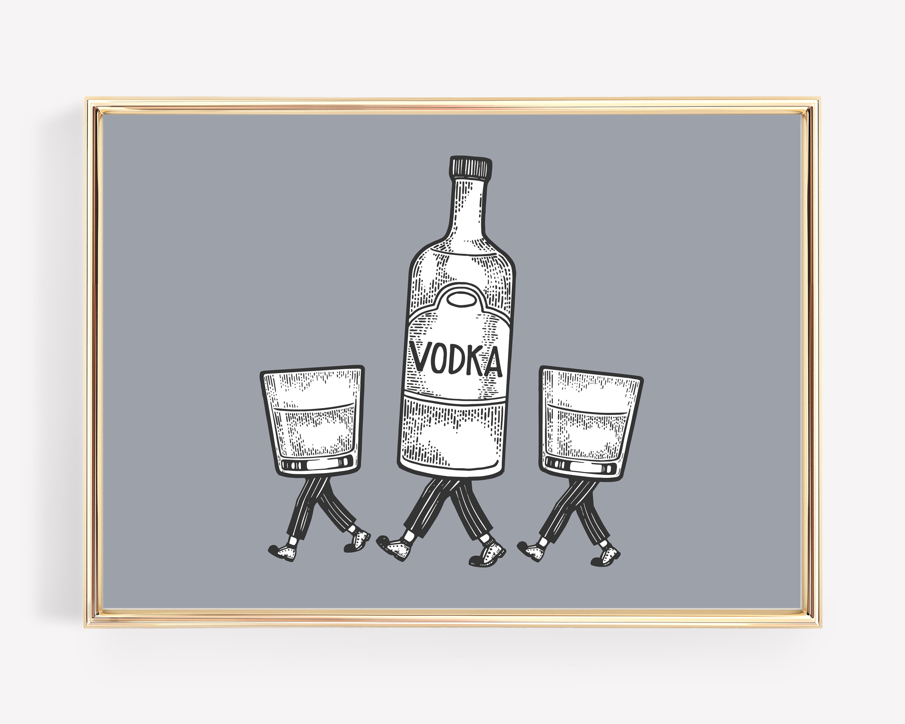 Bar Art Gallery Wall Set of 10 Prints Bar Cart Art Etsy Australia