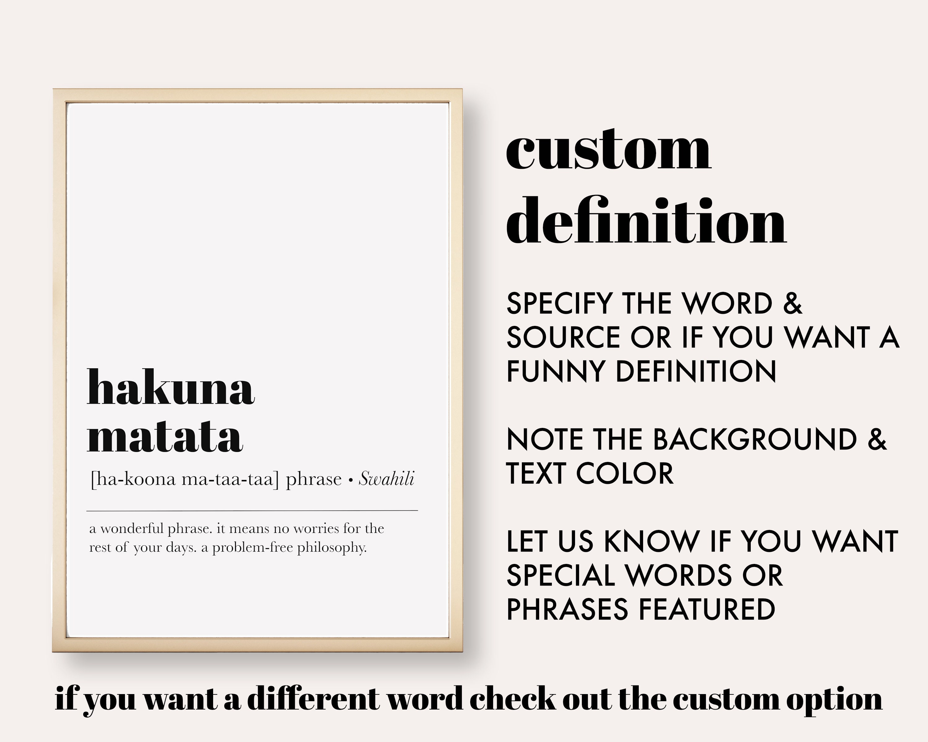 Commitment Definition Print Home Office Wall Art | Etsy