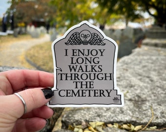 I enjoy long walks through the cemetery