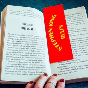 Stephen King Rules bookmark