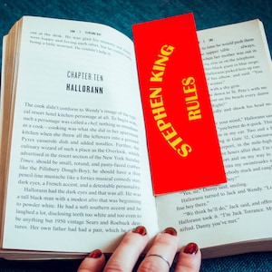 Stephen King Rules bookmark