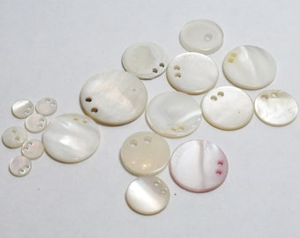 Antieke handgemaakte natuurlijke Shell moeder van de parel knoppen