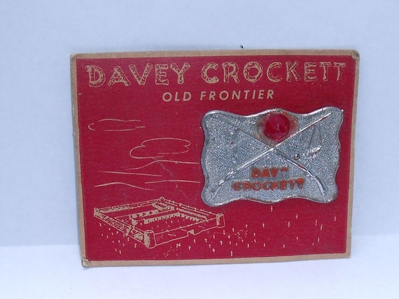 Davy Crockett Metal Pin with Reflector - image 5