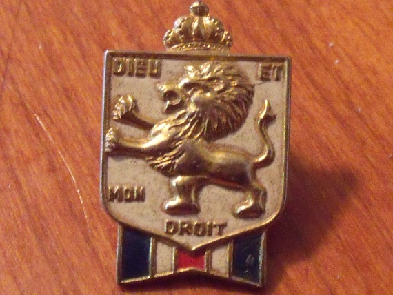 WWII British War Relief Society Pin/ BWRS Brooch - Gem