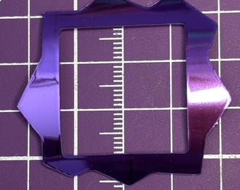 Purple Chrome Holographic Tamagotchi Paradise Face Plate – Custom Retro Virtual Pet Accessory