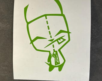 GIR Vinyl Sticker from Invader Zim - Durable Decal for Fans, Great for Notebooks & Tablets, Fun Birthday Gift